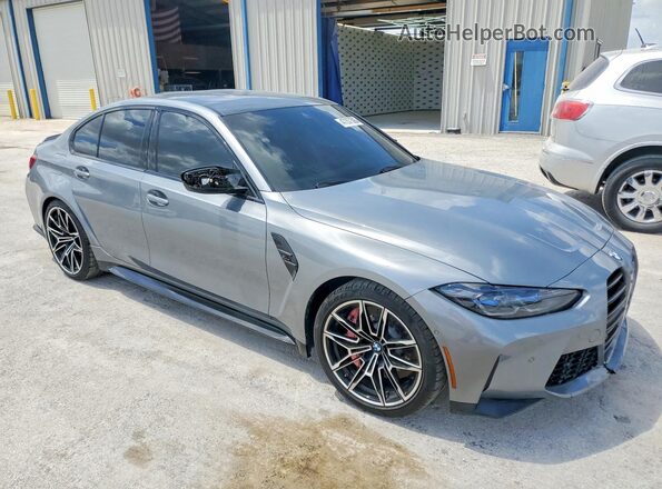 WBS33AY07RFS83644 2024 BMW M3 Gray Передня права чверть