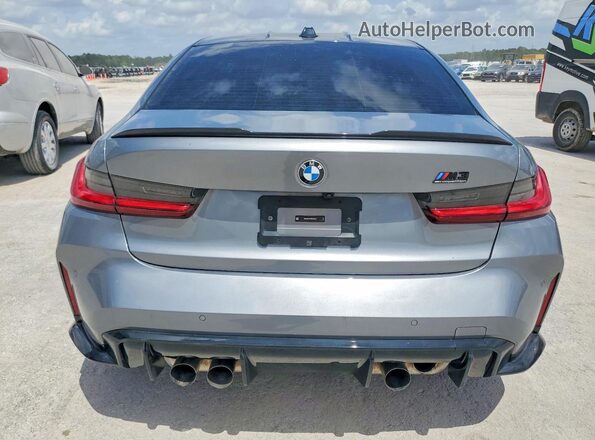 WBS33AY07RFS83644 2024 BMW M3 Gray Вид ззаду