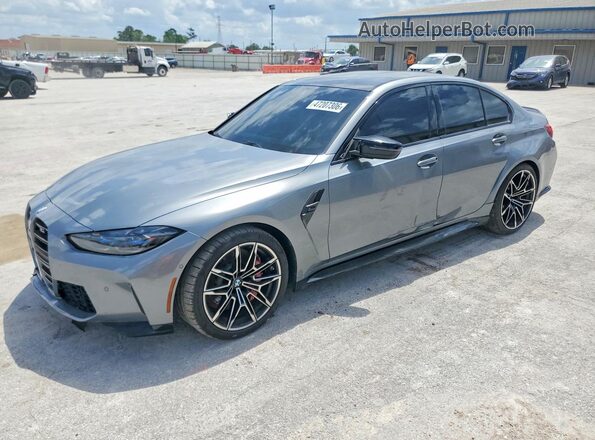 WBS33AY07RFS83644 2024 BMW M3 Gray Передня ліва чверть