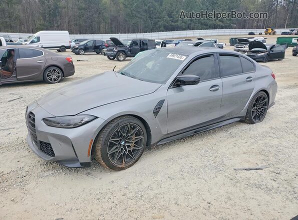 WBS33AY08PFP90601 2023 BMW M3 Gray Przód lewy
