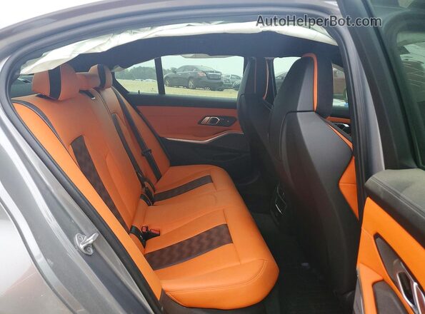 WBS33AY08PFP90601 2023 BMW M3 Gray Widok tylnych siedzeń