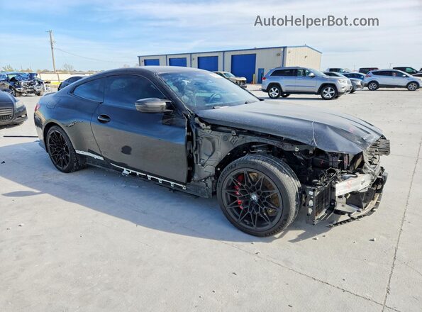 WBS43AZ0XPCL21109 2023 BMW M4 Черный Передняя правая четверть