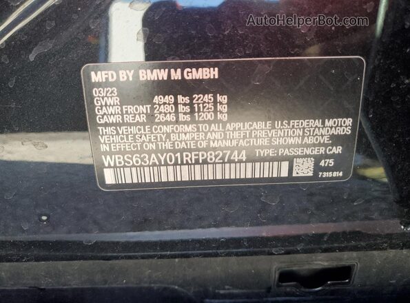 WBS63AY01RFP82744 2024 BMW M3 Серебряный Вид подкапотного пространства