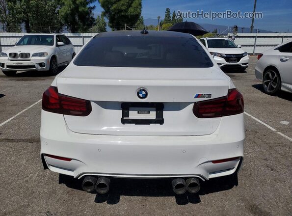 WBS8M9C56J5J79628 2018 BMW M3 Белый Вид сзади