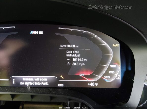 WBSJF0C02LCE36202 2020 BMW M5 Black Widok tylnych siedzeń