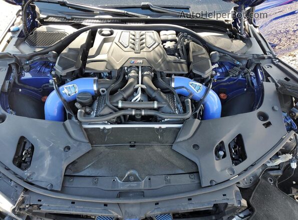 WBSJF0C50KB446921 2019 BMW M5 Синий Вид задней части салона