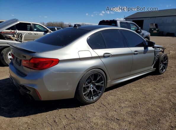 WBSJF0C55KB448213 2019 BMW M5 Серый Задняя правая четверть