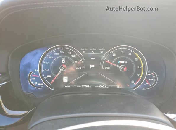 WBSJF0C55KB448213 2019 BMW M5 Серый Вид щитка приборов