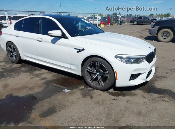 WBSJF0C57KB284544 2019 BMW M5 Белый Передняя правая четверть