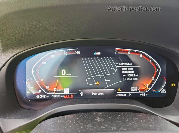 WBX57DP05NN174514 2022 BMW X3 Gray Widok zestawu wskaźników