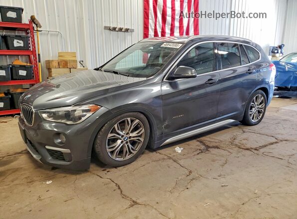 WBXHT3C30GP884589 2016 BMW X1 Gray წინა მარცხენა ხედი სამი მეოთხედიდან