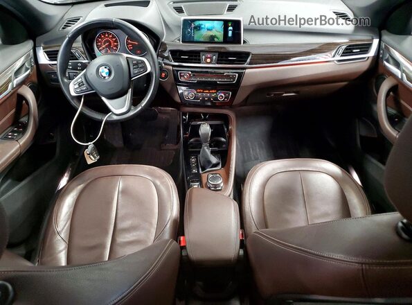 WBXHT3C30GP884589 2016 BMW X1 Gray წინა პანელის ხედი