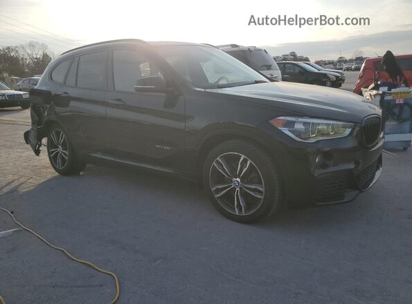 WBXHT3C31H5F72345 2017 BMW X1 Черный Передняя правая четверть