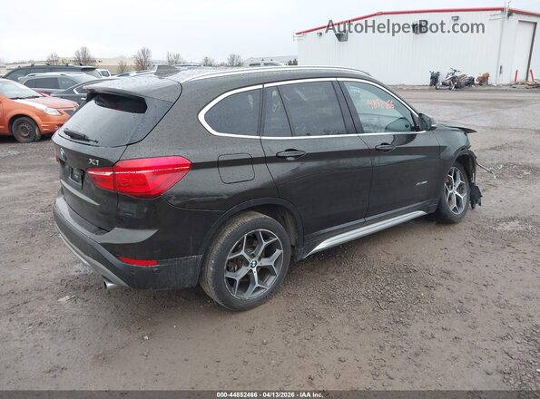 WBXHT3C31H5F78890 2017 BMW X1 Коричневый Задняя правая четверть
