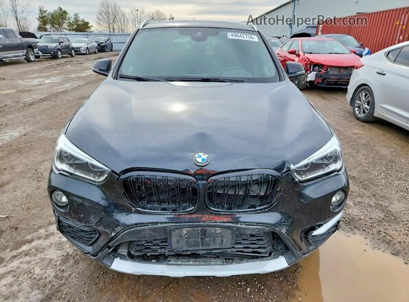 WBXHT3C32H5F69762 2017 BMW X1 Black Widok z przodu