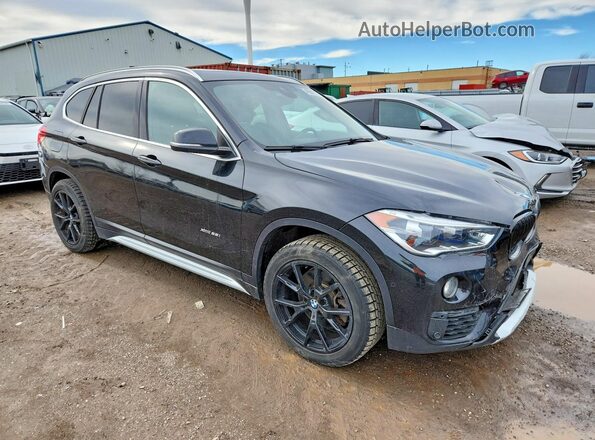 WBXHT3C32H5F69762 2017 BMW X1 Black Przód prawy