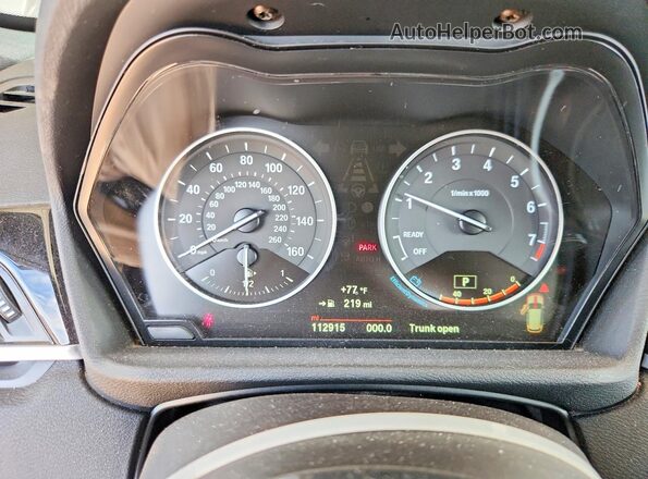 WBXHT3C33GP883775 2016 BMW X1 Gray Вид щитка приладів