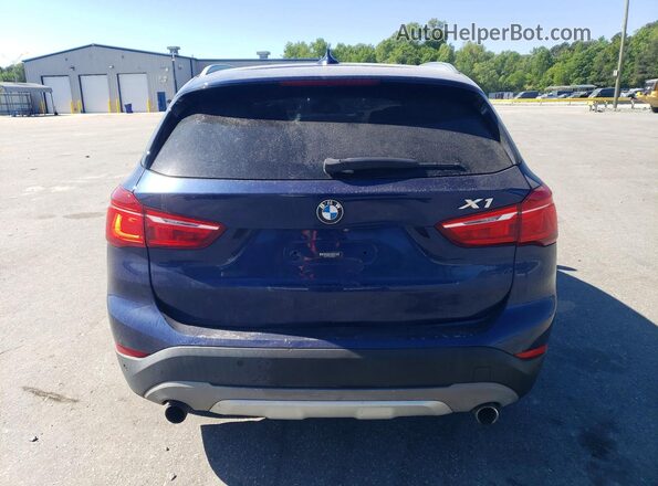 WBXHT3C34H5F84053 2017 BMW X1 Blue Vista trasera