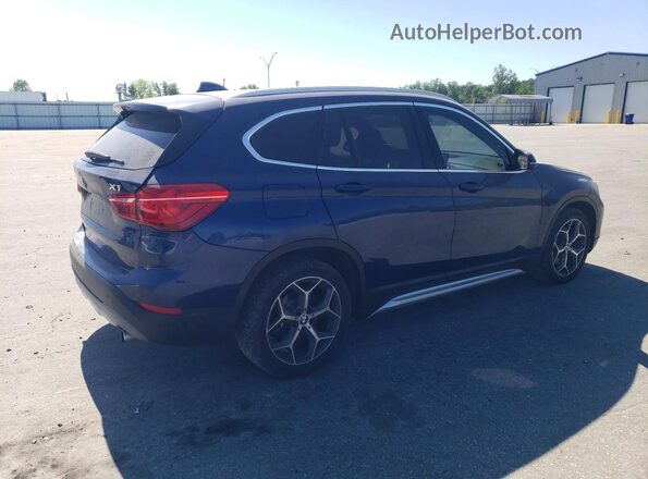 WBXHT3C34H5F84053 2017 BMW X1 Blue Trasero derecho
