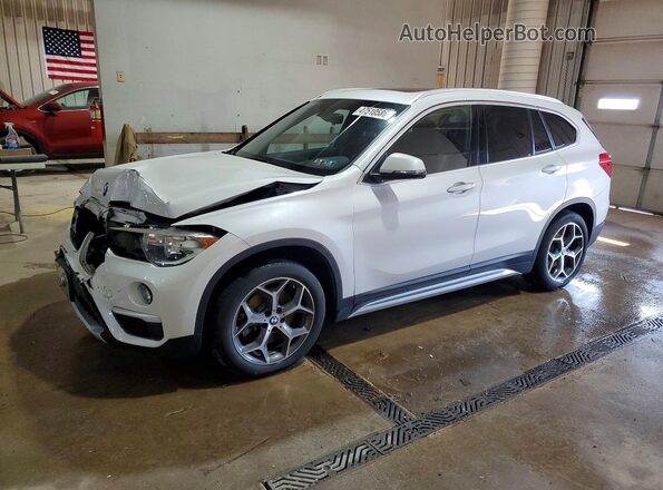 WBXHT3C34J3H30064 2018 BMW X1 White წინა მარცხენა ხედი სამი მეოთხედიდან