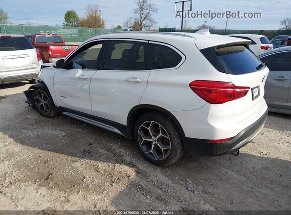 WBXHT3C35J5F91423 2018 BMW X1 Белый Задняя левая четверть