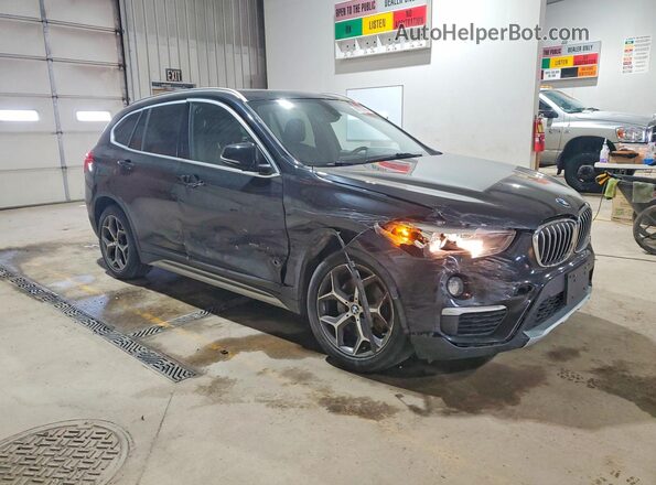 WBXHT3C37J5K26318 2018 BMW X1 Black Przód prawy