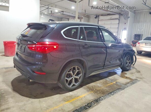 WBXHT3C37J5K26318 2018 BMW X1 Black Tył prawy