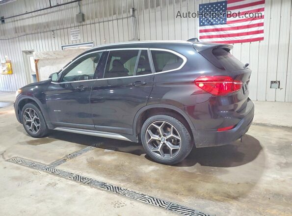WBXHT3C37J5K26318 2018 BMW X1 Black Tył lewy