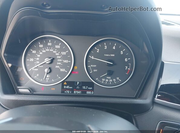 WBXHT3C38G5E52850 2016 BMW X1 Black Вид задніх сидінь