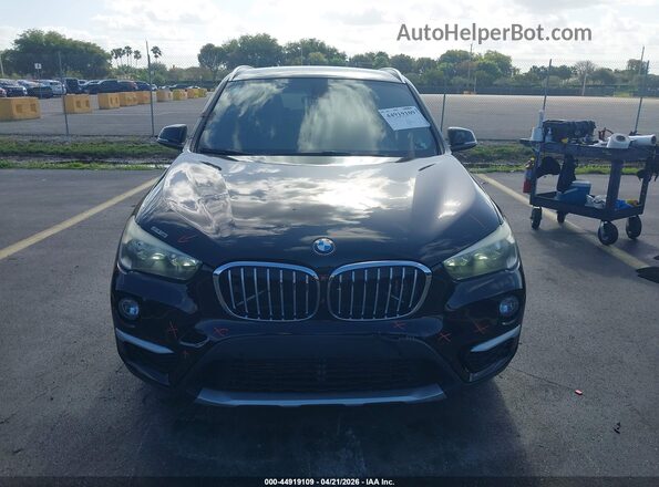 WBXHT3C38G5E52850 2016 BMW X1 Black Вид щитка приладів