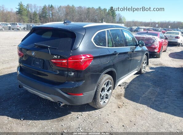 WBXHT3C38H5F73685 2017 BMW X1 Черный Задняя правая четверть