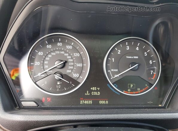 WBXHT3C38H5F75002 2017 BMW X1 Белый Вид щитка приборов