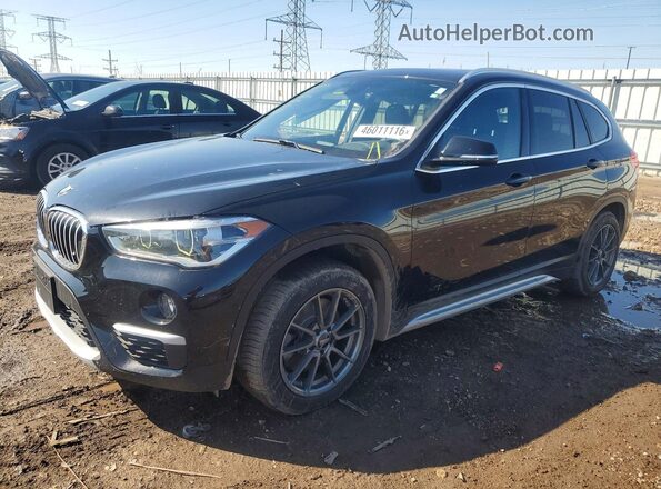 WBXHT3C38J5L32549 2018 BMW X1 Черный Передняя левая четверть