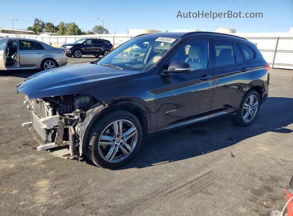 WBXHT3C39H5F73579 2017 BMW X1 Черный Передняя левая четверть