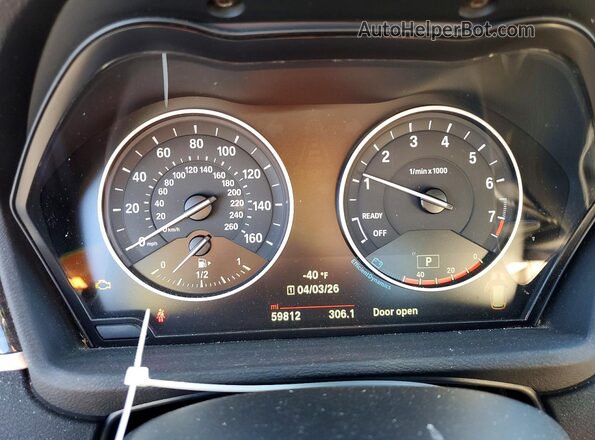WBXHT3C39H5F73579 2017 BMW X1 Черный Вид щитка приборов