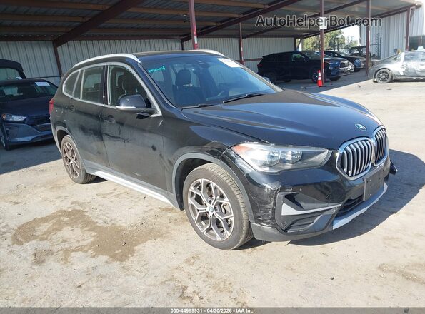 WBXJG9C0XM5S04378 2021 BMW X1 Черный Передняя правая четверть