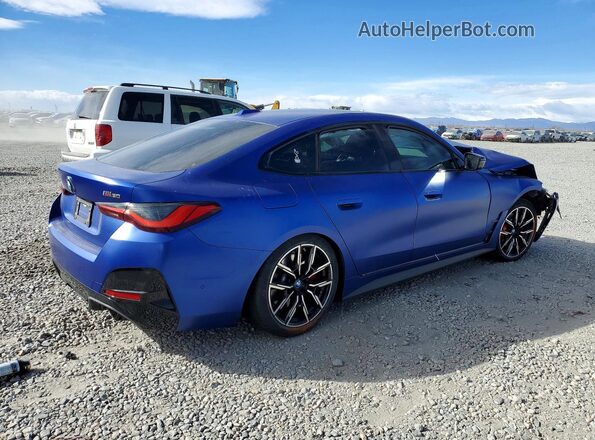 WBY33AW00PFP73624 2023 BMW I4 Синий Задняя правая четверть