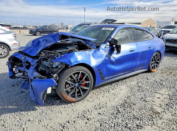 WBY33AW00PFP73624 2023 BMW I4 Синий Передняя левая четверть