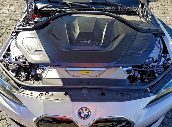 WBY43AW05PFP81982 2023 BMW I4 White Widok wnętrza z tyłu