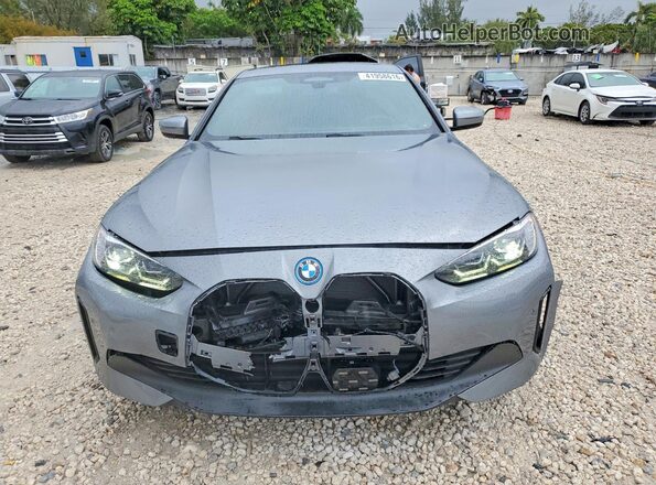 WBY43AW06PFP45038 2023 BMW I4 Gray Front view