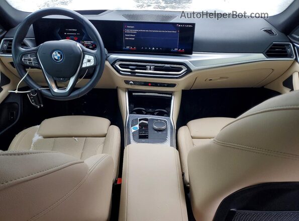WBY43AW06RFR93650 2024 BMW I4 Зеленый Вид панели приборов