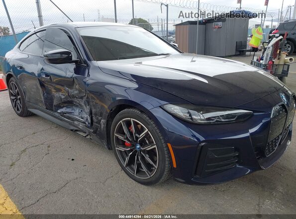 WBY73AW01PFP34493 2023 BMW I4 Синий Передняя правая четверть