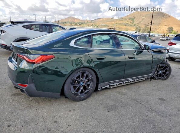 WBY73AW07RFT33632 2024 BMW I4 Зеленый Задняя правая четверть