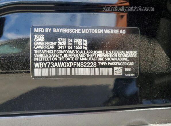 WBY73AW0XPFN82228 2023 BMW I4 Black Շարժիչի բաժամունքի տեսք