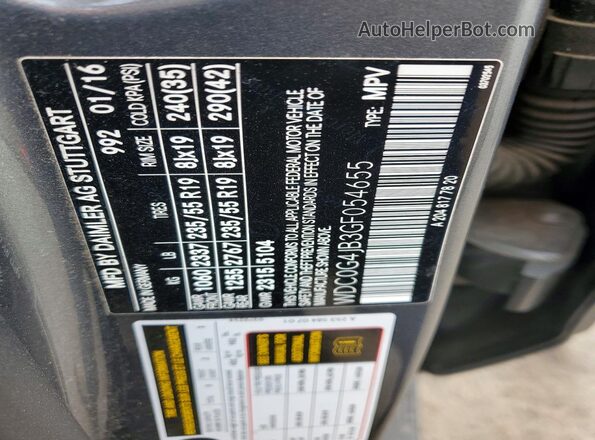 WDC0G4JB3GF054655 2016 MERCEDES-BENZ GLC-CLASS Серый Вид подкапотного пространства