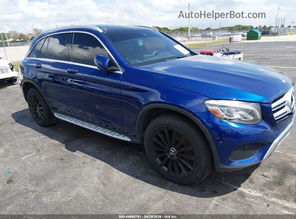 WDC0G4JB4JV055794 2018 MERCEDES-BENZ GLC 300 Синий Передняя правая четверть