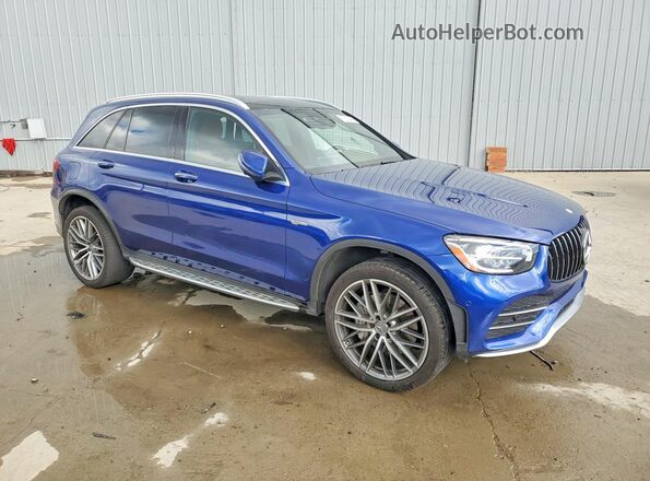 WDC0G6EB8LF730971 2020 MERCEDES-BENZ GLC-CLASS Синий Передняя правая четверть