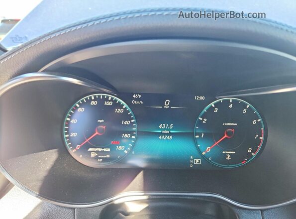 WDC0G6EB8LF730971 2020 MERCEDES-BENZ GLC-CLASS Синий Вид щитка приборов