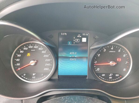 WDC0G8EB5LV224631 2020 MERCEDES-BENZ GLC-CLASS Белый Вид щитка приборов