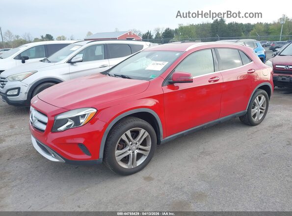 WDCTG4EB3GJ201366 2016 MERCEDES-BENZ GLA 250 Red Передня ліва чверть